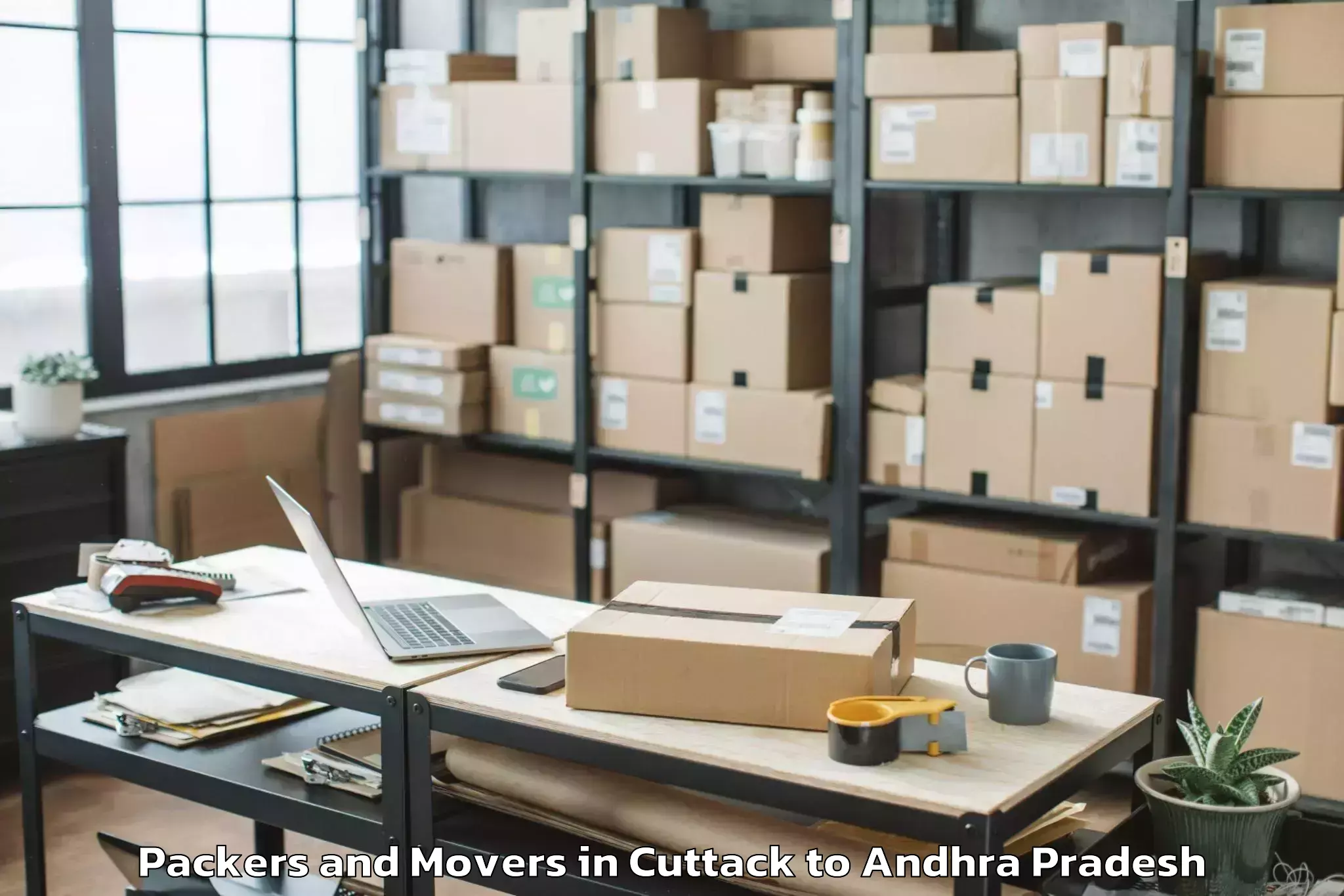 Get Cuttack to Kirlampudi Packers And Movers